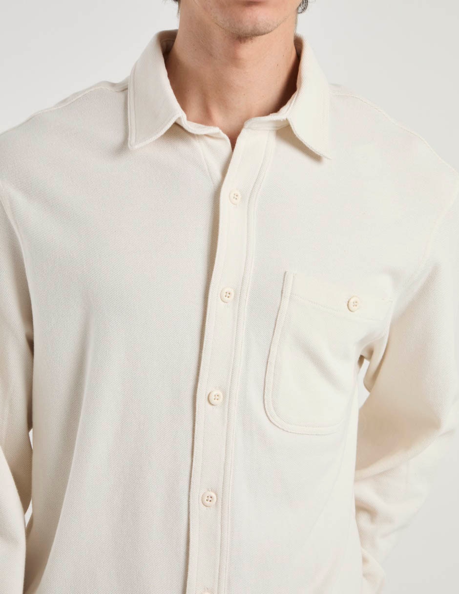 Camisa casual de algodón manga larga para hombre 11