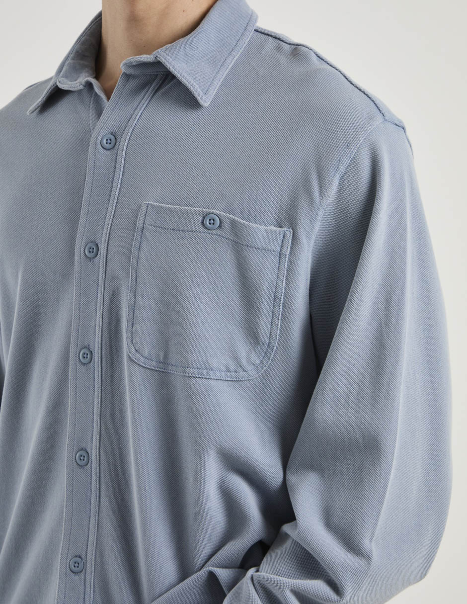 Camisa casual de algodón manga larga para hombre 2