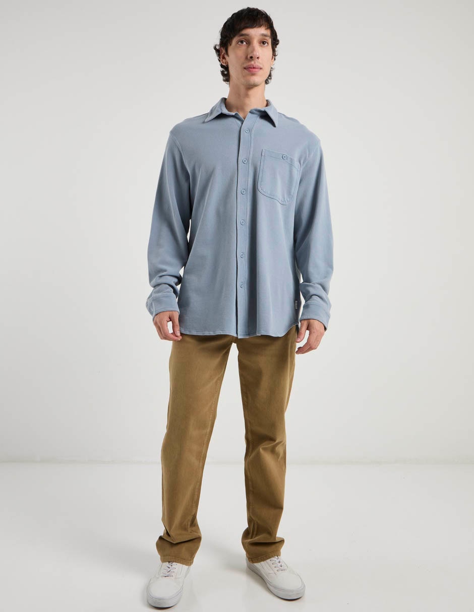 Camisa casual de algodón manga larga para hombre 3