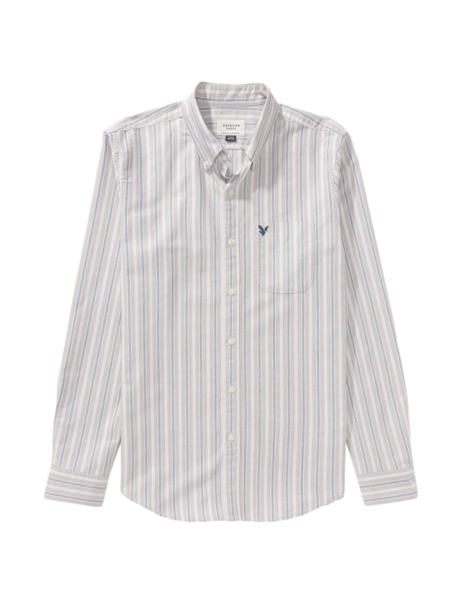 Camisa casual de algodón manga larga para hombre 3