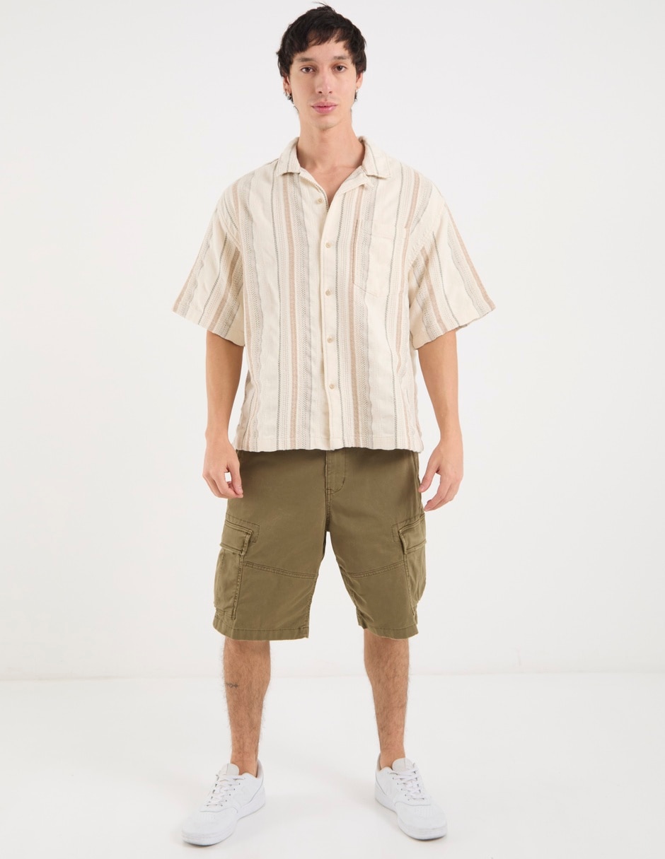 Camisa casual American Eagle manga corta para hombre