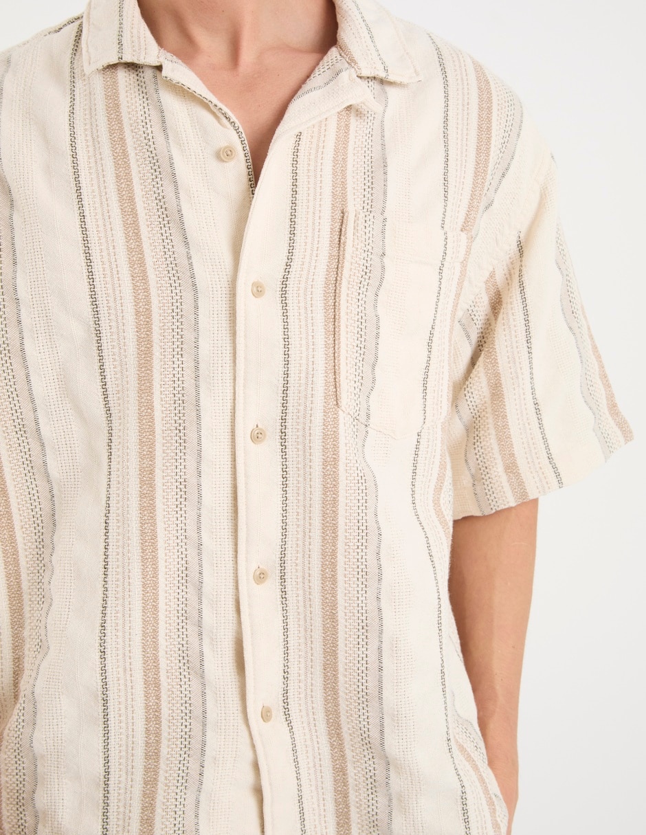 Camisa casual American Eagle manga corta para hombre