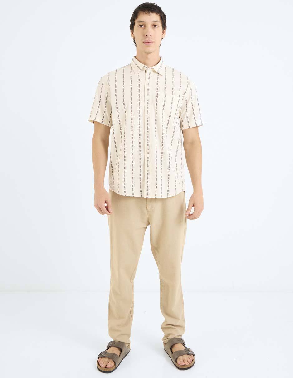 Camisa Casual American Eagle de algodón manga corta para hombre