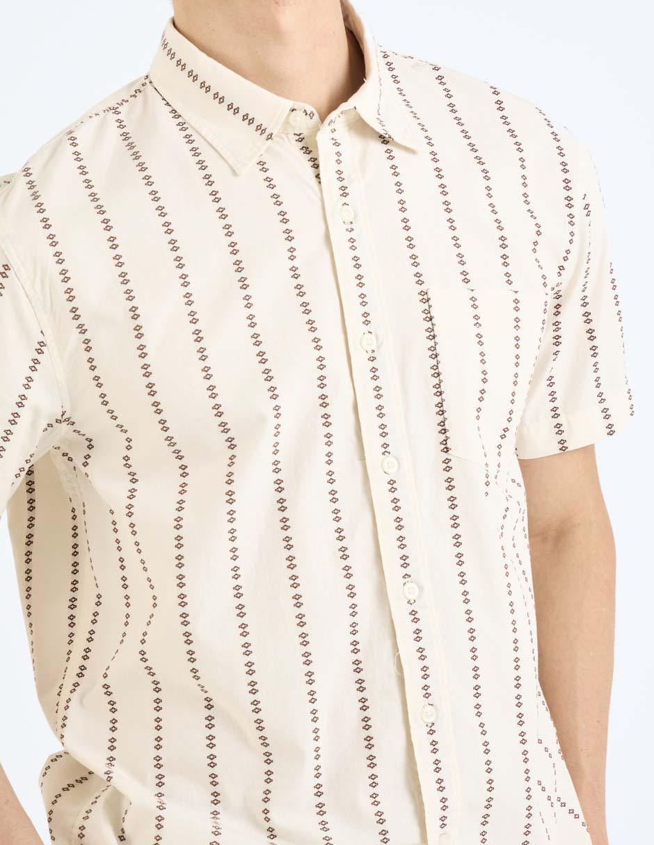 Camisa Casual American Eagle de algodón manga corta para hombre