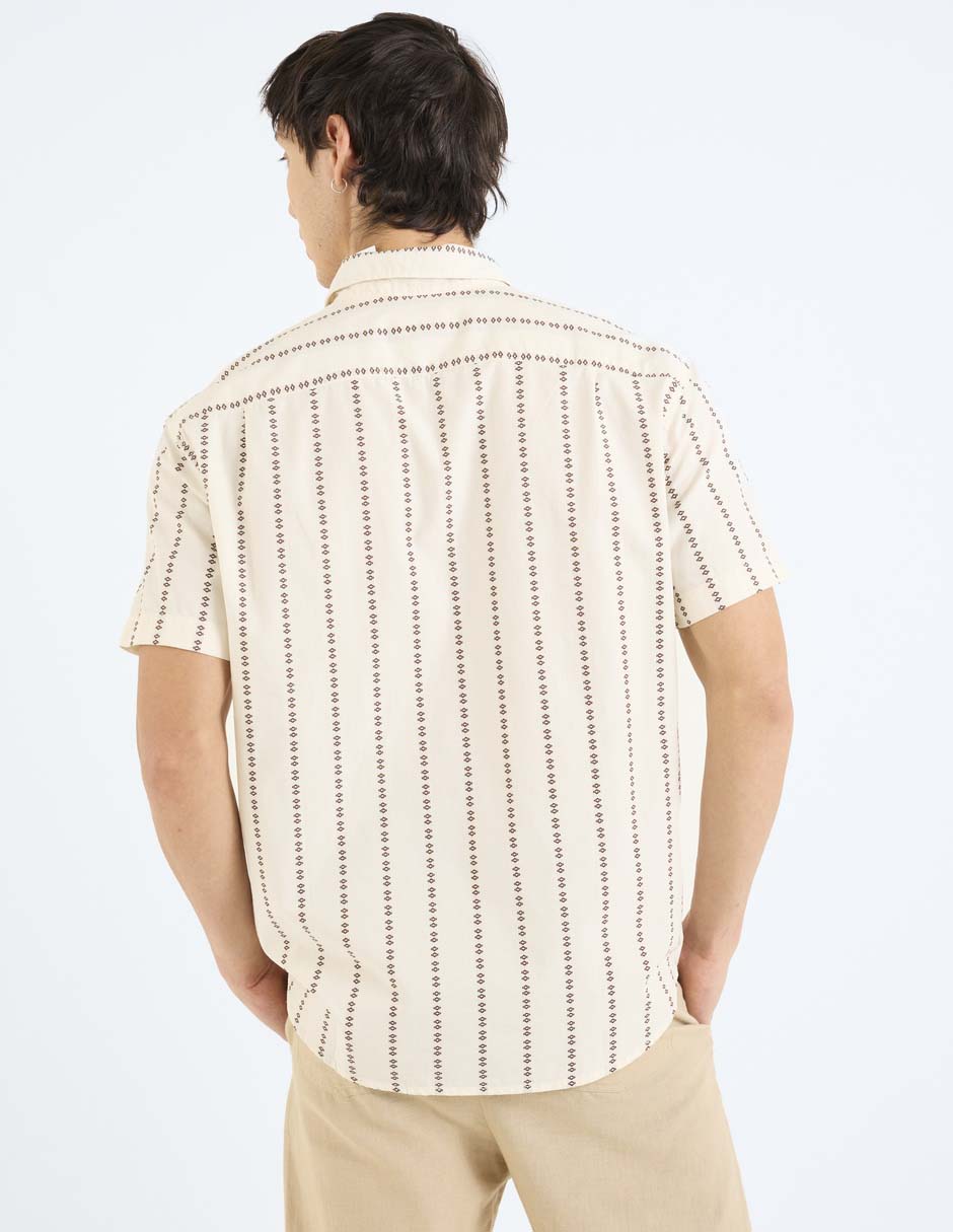 Camisa Casual American Eagle de algodón manga corta para hombre