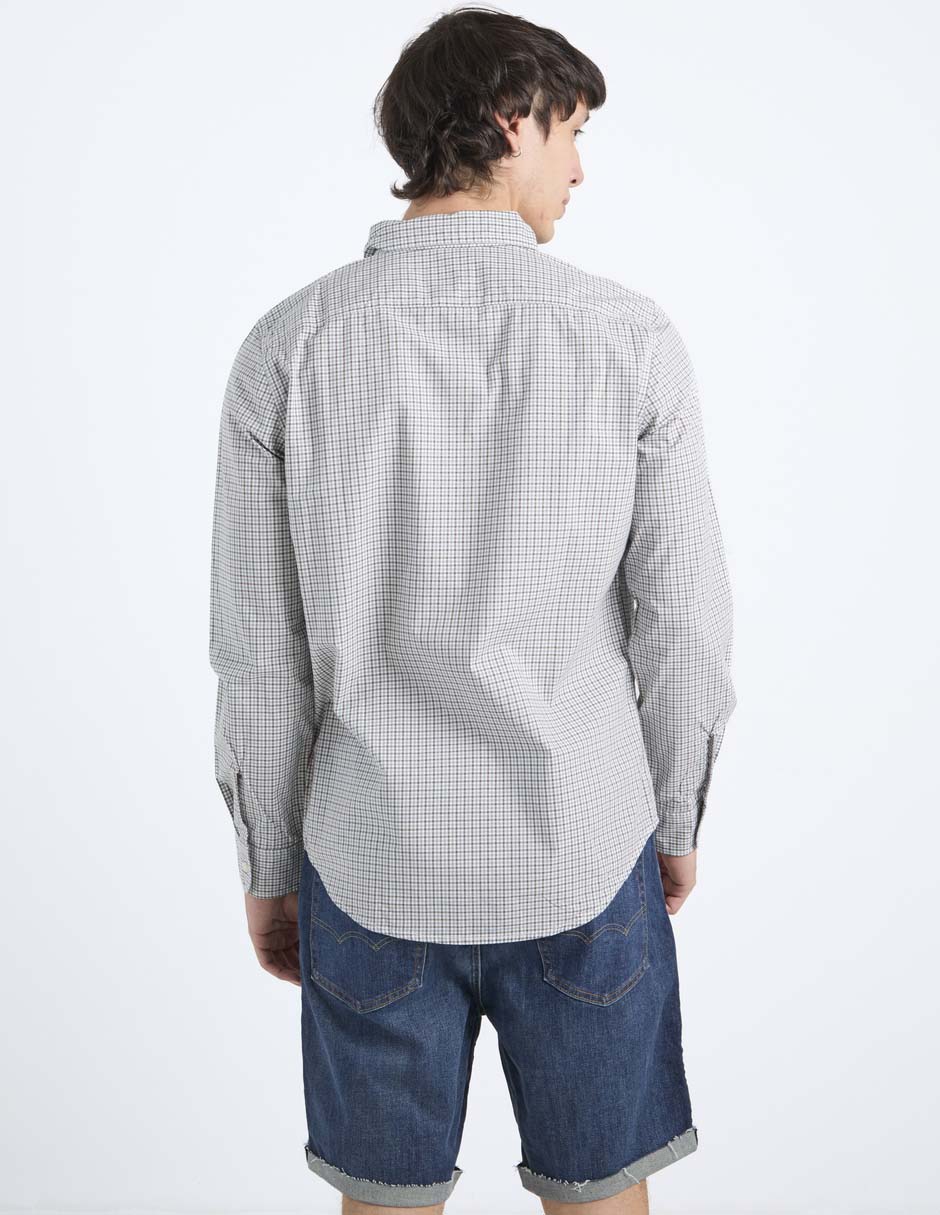 Camisa casual American Eagle de algodón manga larga para hombre