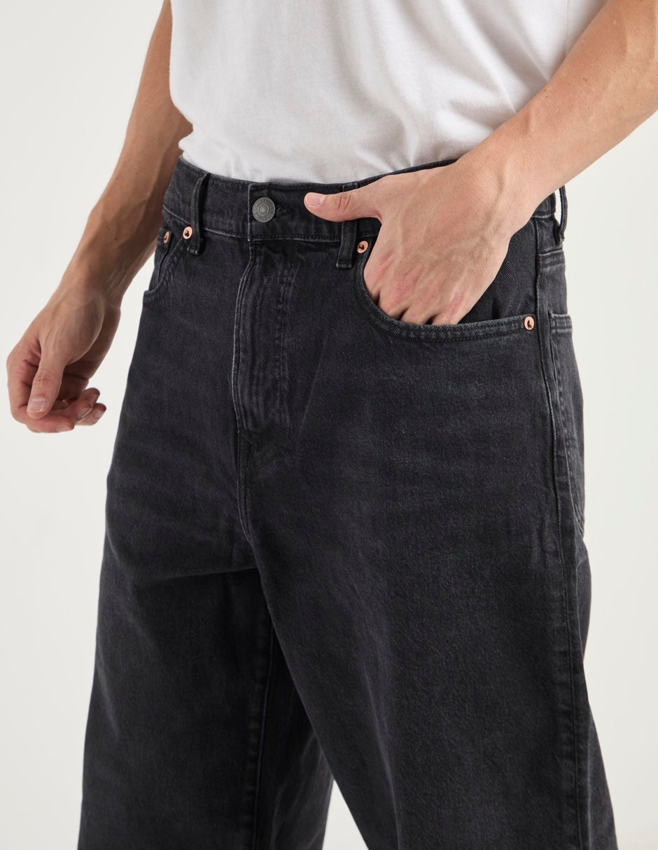 Jeans baggy American Eagle lavado obscuro para hombre