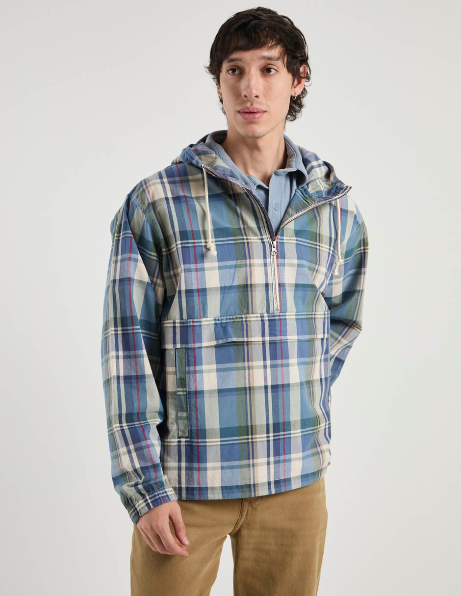 Chamarra casual american eagle de algodón con capucha para hombre