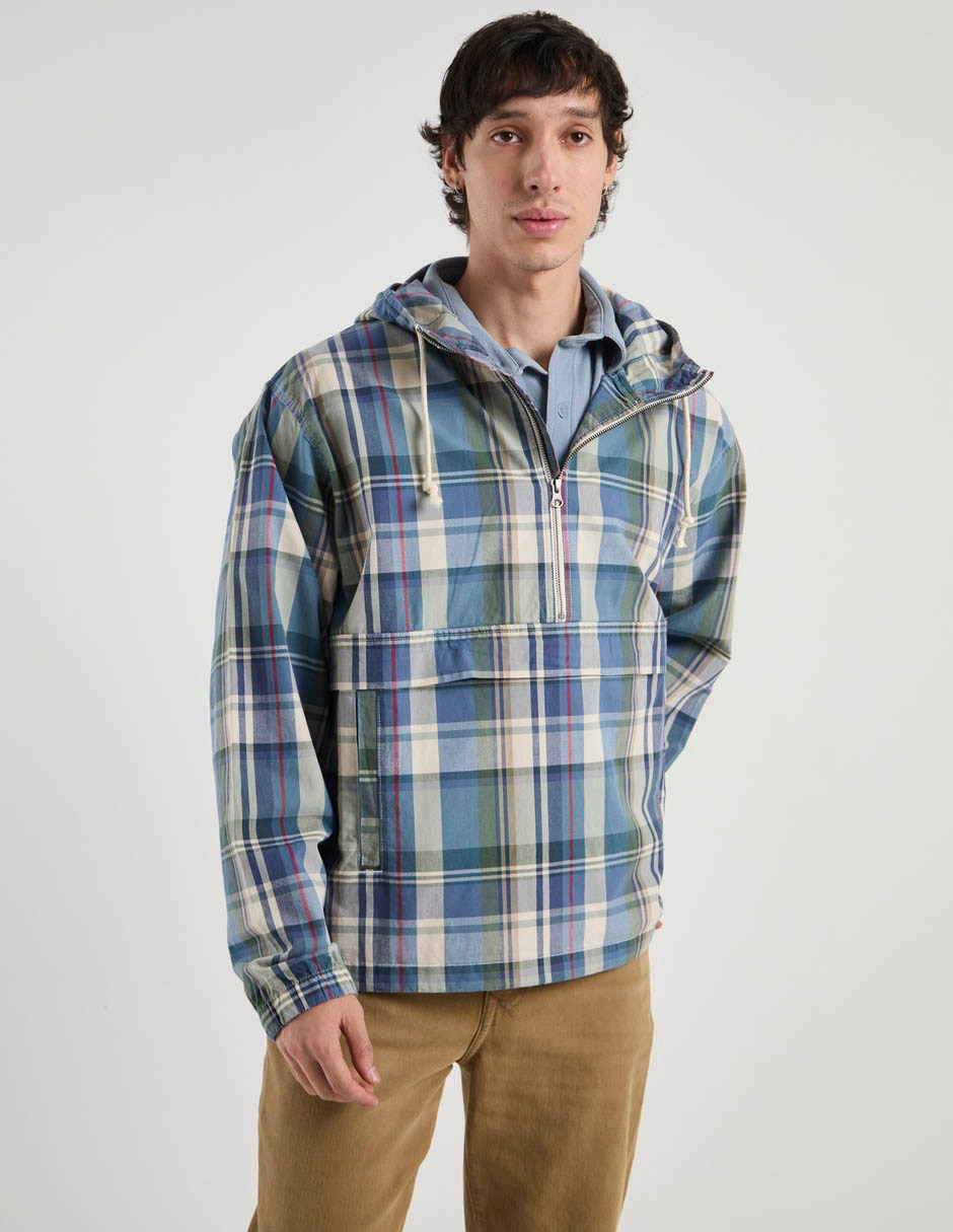 Chamarra casual american eagle de algodón con capucha para hombre