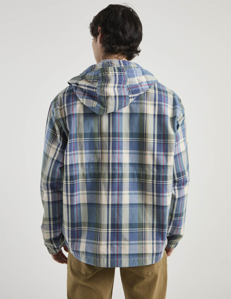 Chamarra casual american eagle de algodón con capucha para hombre