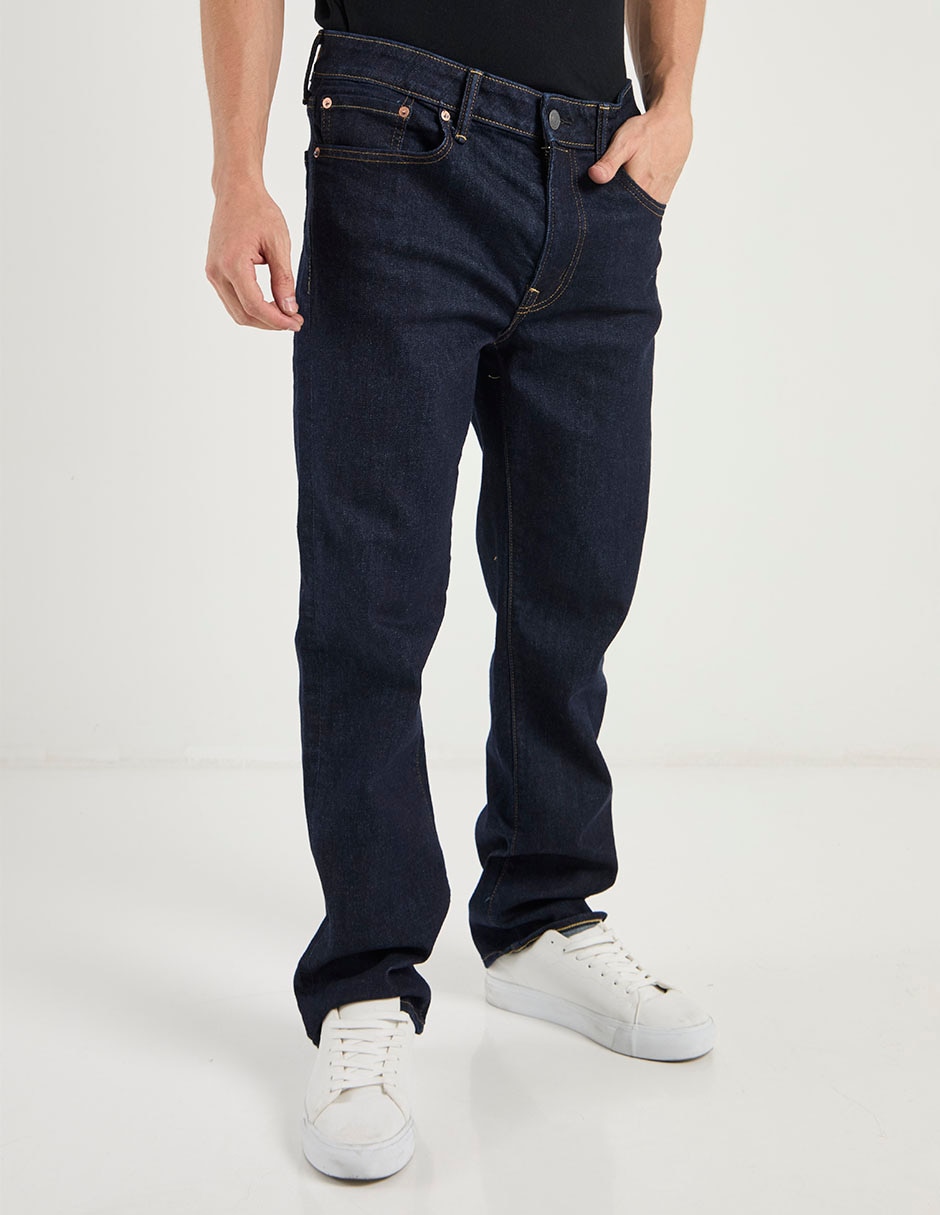 Jeans bota lavado obscuro para hombre