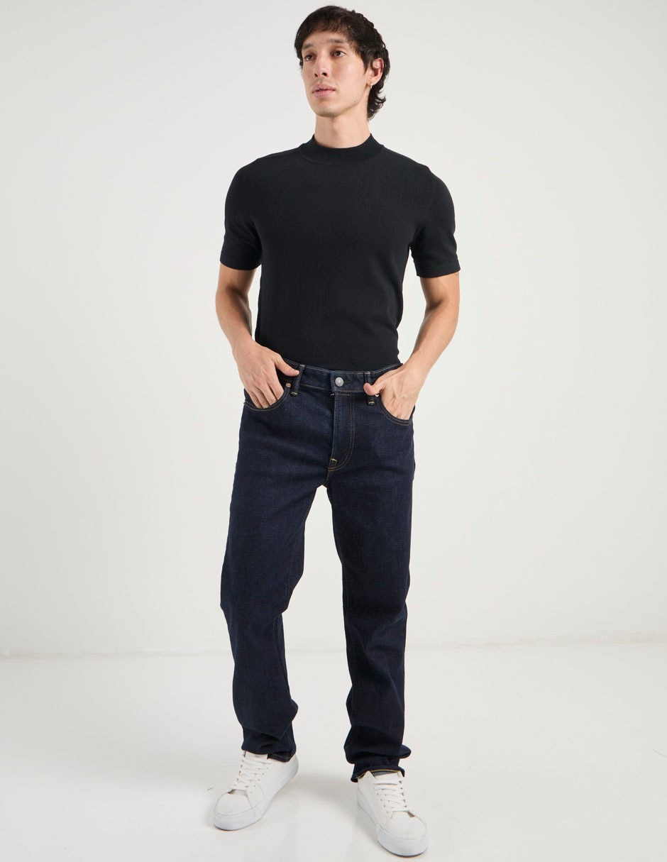 Jeans bota American Eagle lavado obscuro para hombre