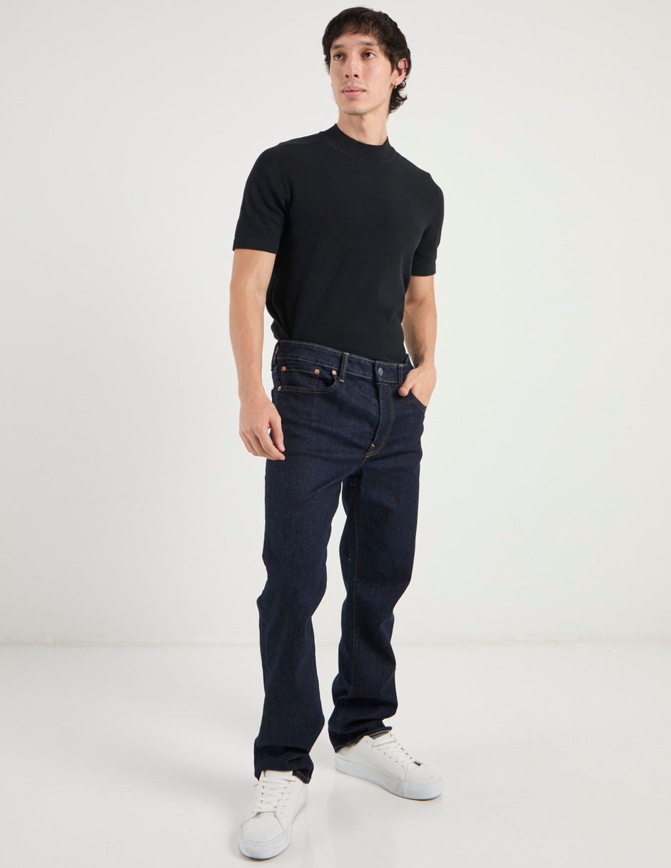 Jeans bota American Eagle lavado obscuro para hombre