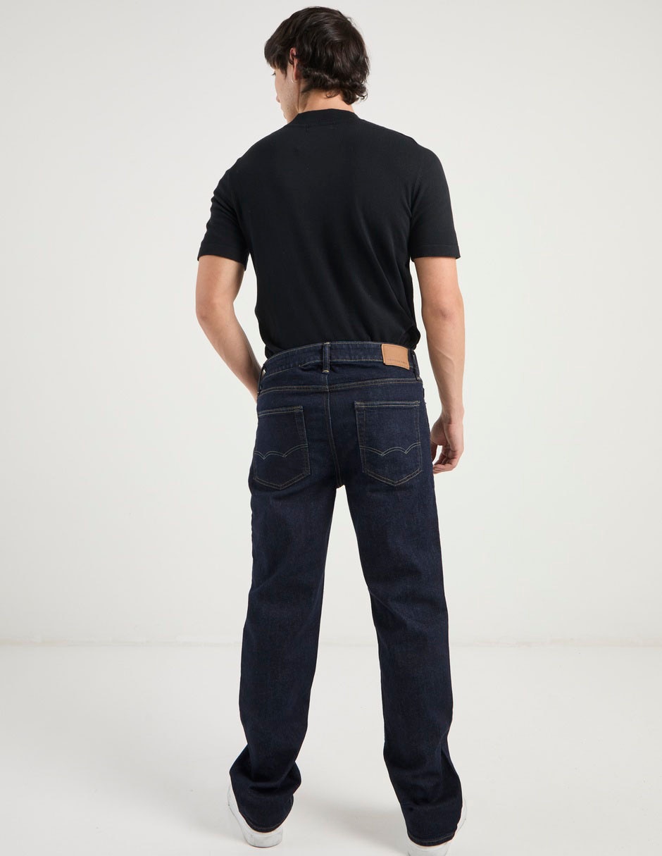 Jeans bota American Eagle lavado obscuro para hombre