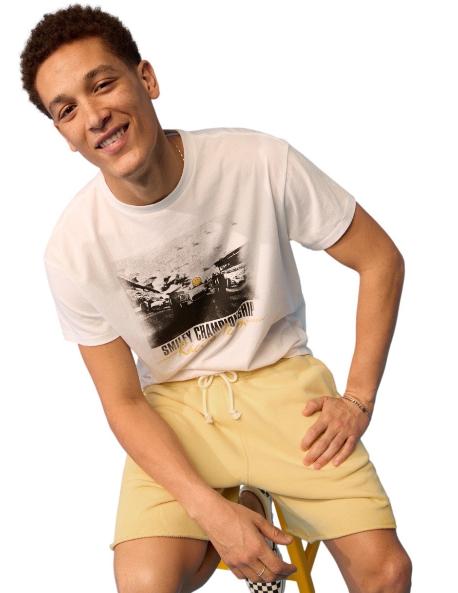 Playera tees cuello redondo para hombre
