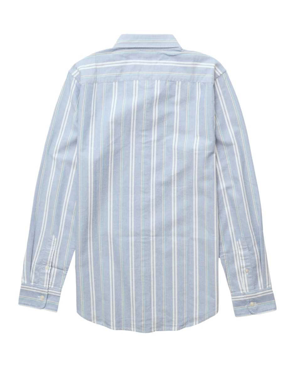 Camisa casual american eagle de algodón manga larga para hombre
