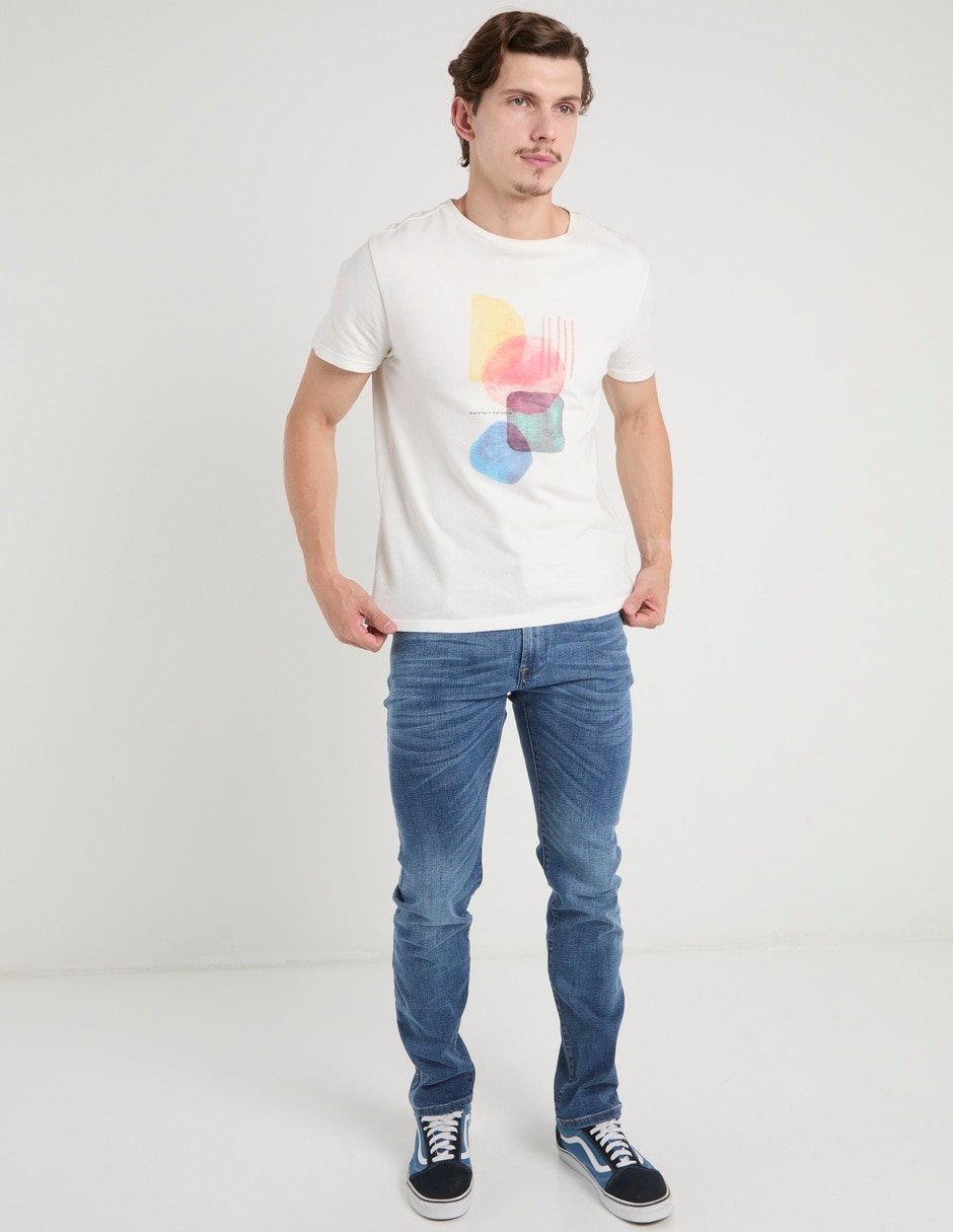 Jeans slim That's It deslavado para hombre