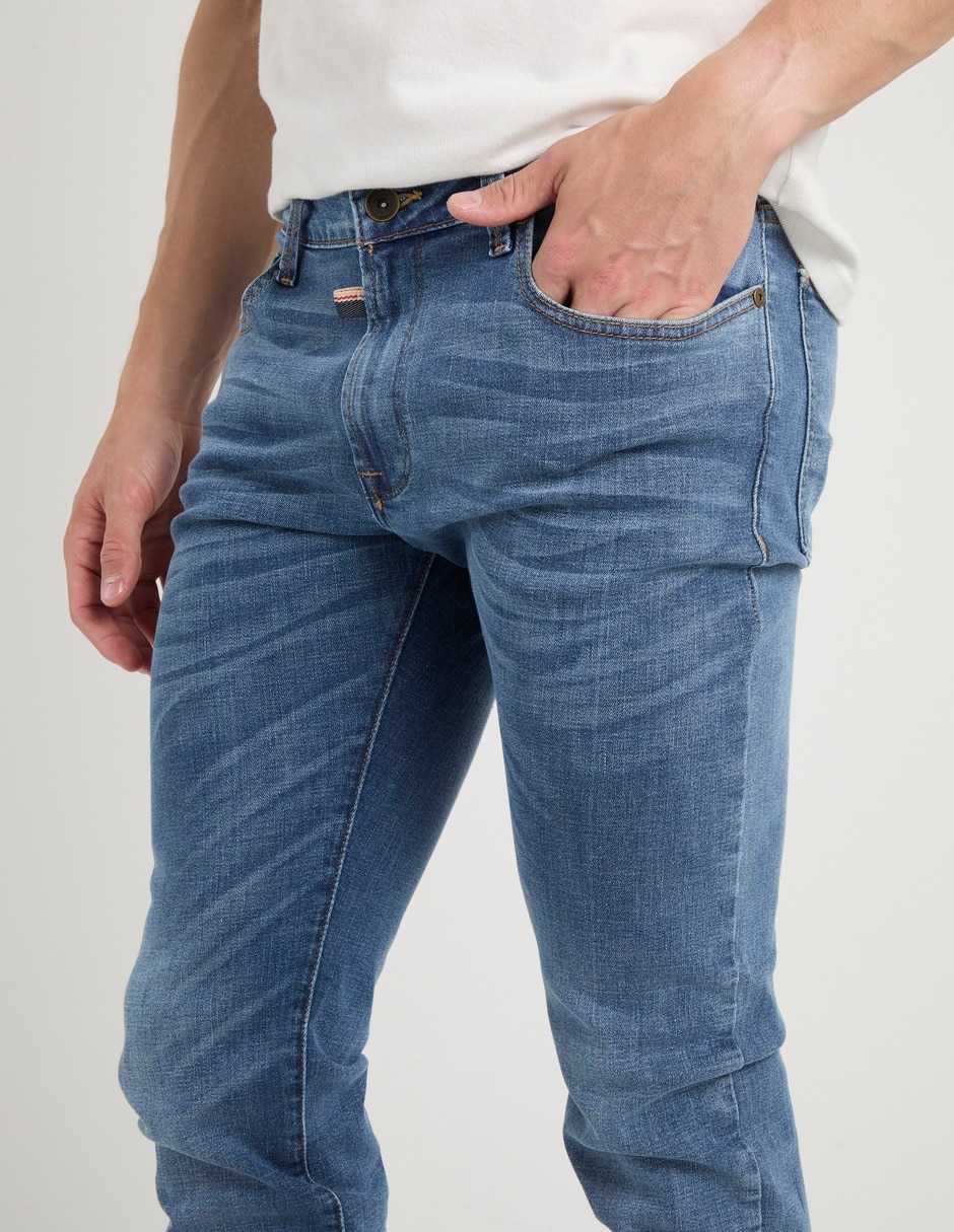 Jeans slim That's It deslavado para hombre