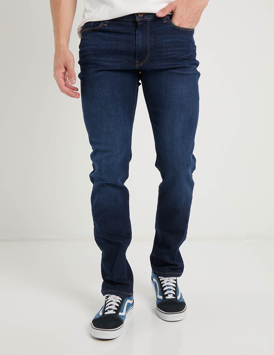 Jeans skinny lavado obscuro para hombre