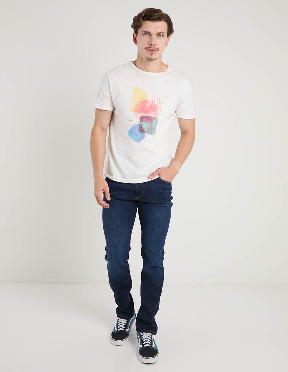 Jeans skinny lavado obscuro para hombre 3