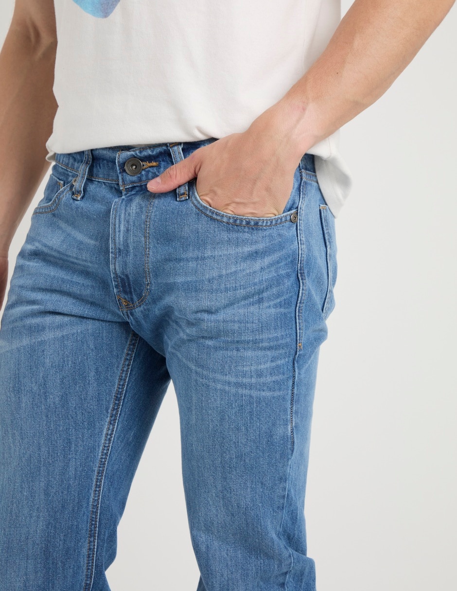 Jeans straight That's It deslavado para hombre