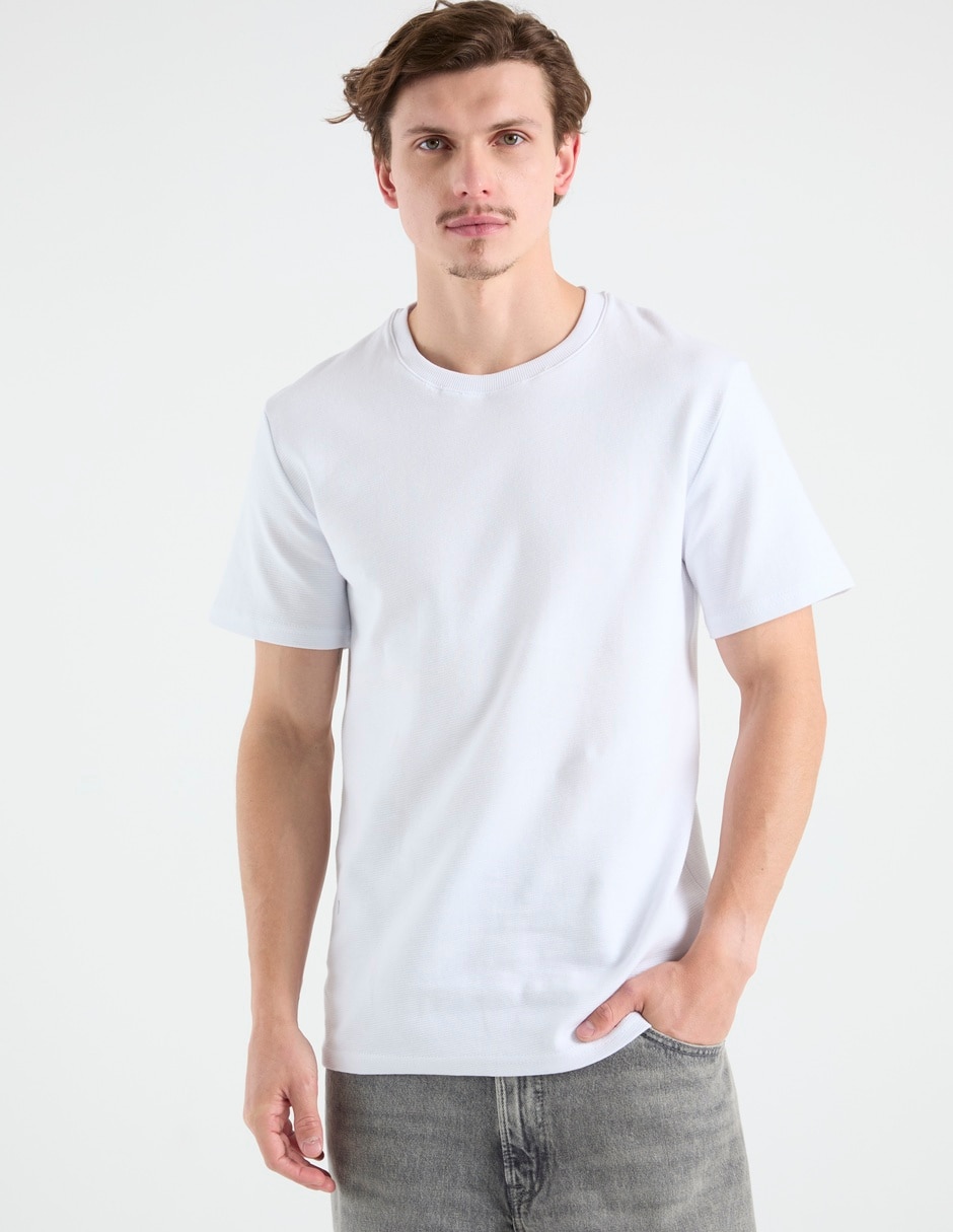 Playera cuello redondo para hombre