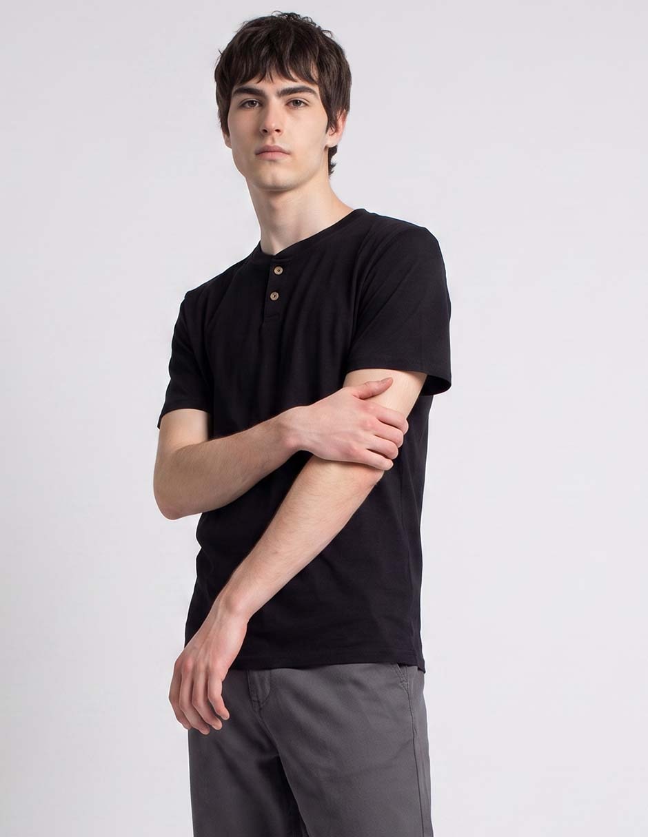 Playera eso es todo cuello henley para hombre Playera eso es todo cuello henley para hombre