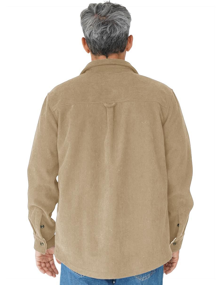 Camisa casual manga larga para hombre 4