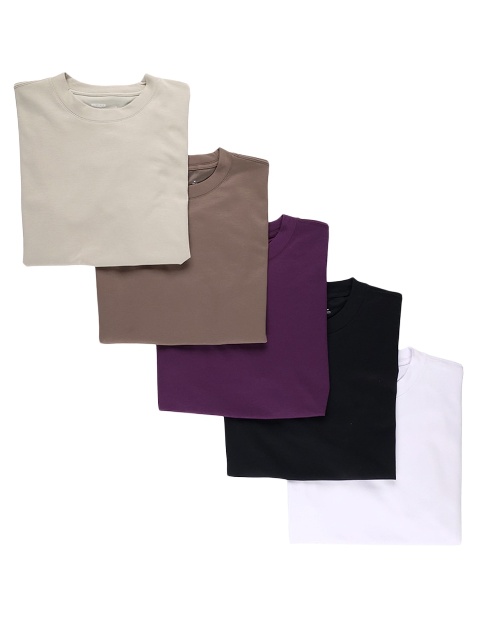 Set playera cuello redondo para hombre 13