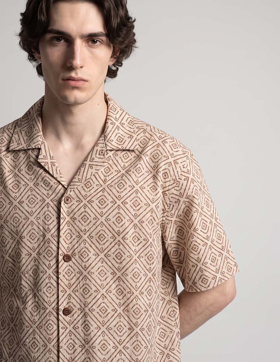 Camisa casual manga corta para hombre 2