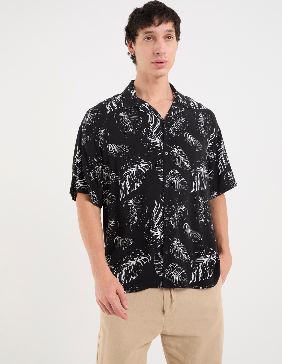 Camisa playa jack & jones manga al codo para hombre