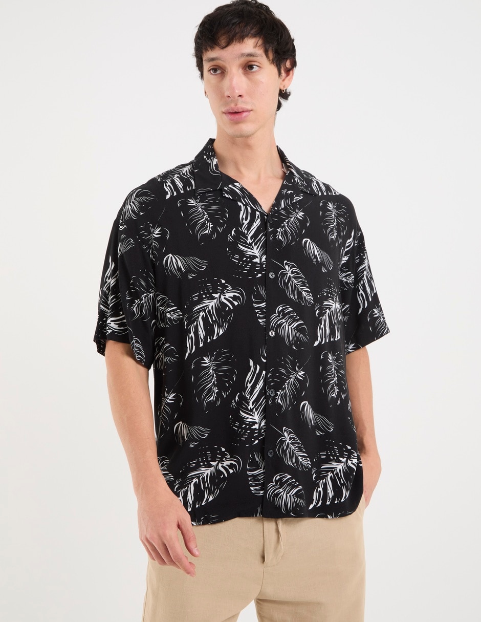 Camisa playa jack & jones manga al codo para hombre