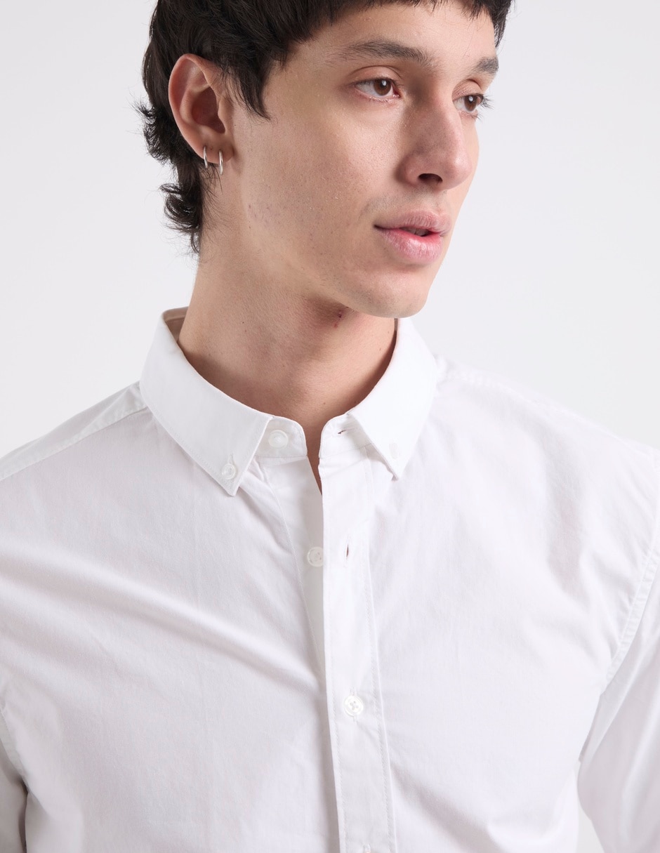 Camisa casual de algodón manga larga para hombre 3