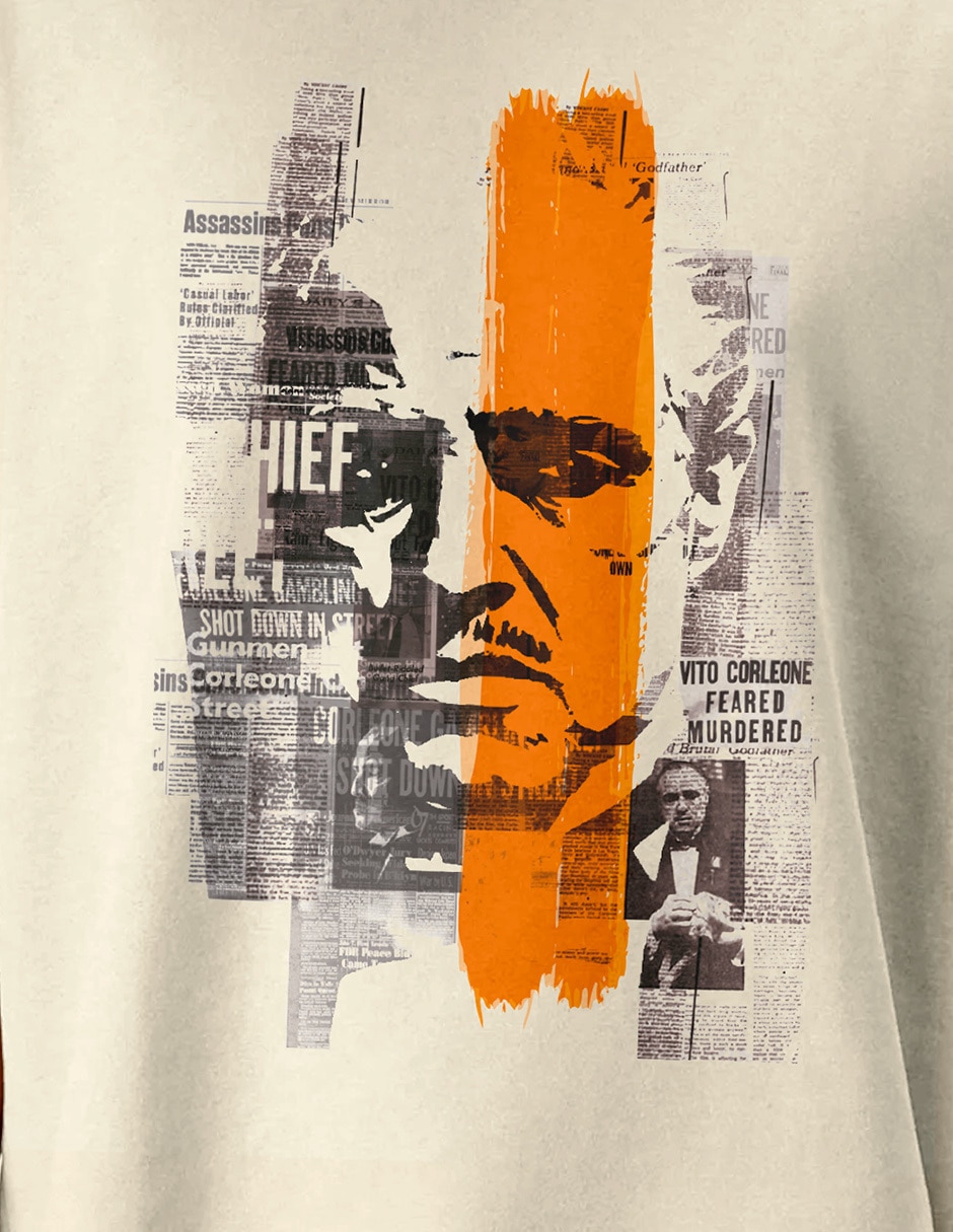 Playera El Padrino cuello redondo para hombre 4