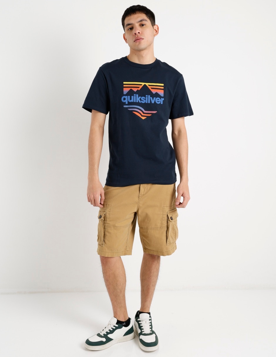 Playera quiksilver cuello redondo para hombre