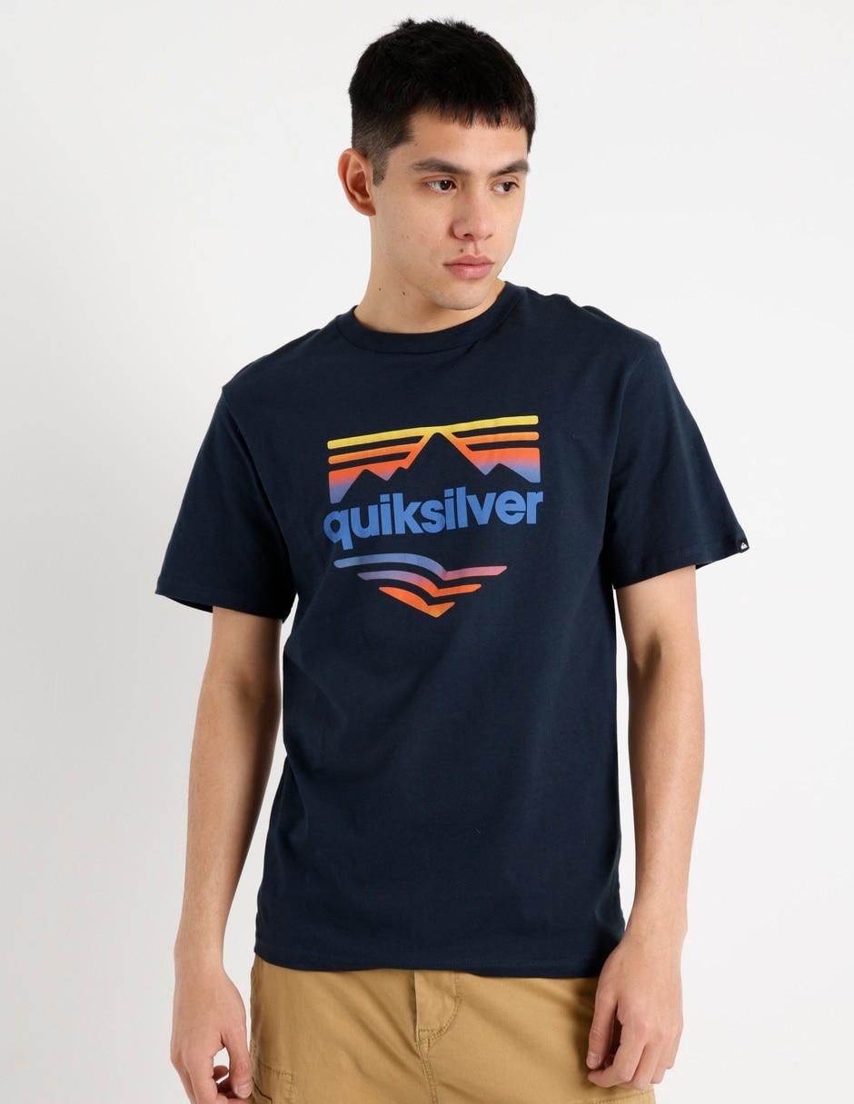 Playera quiksilver cuello redondo para hombre