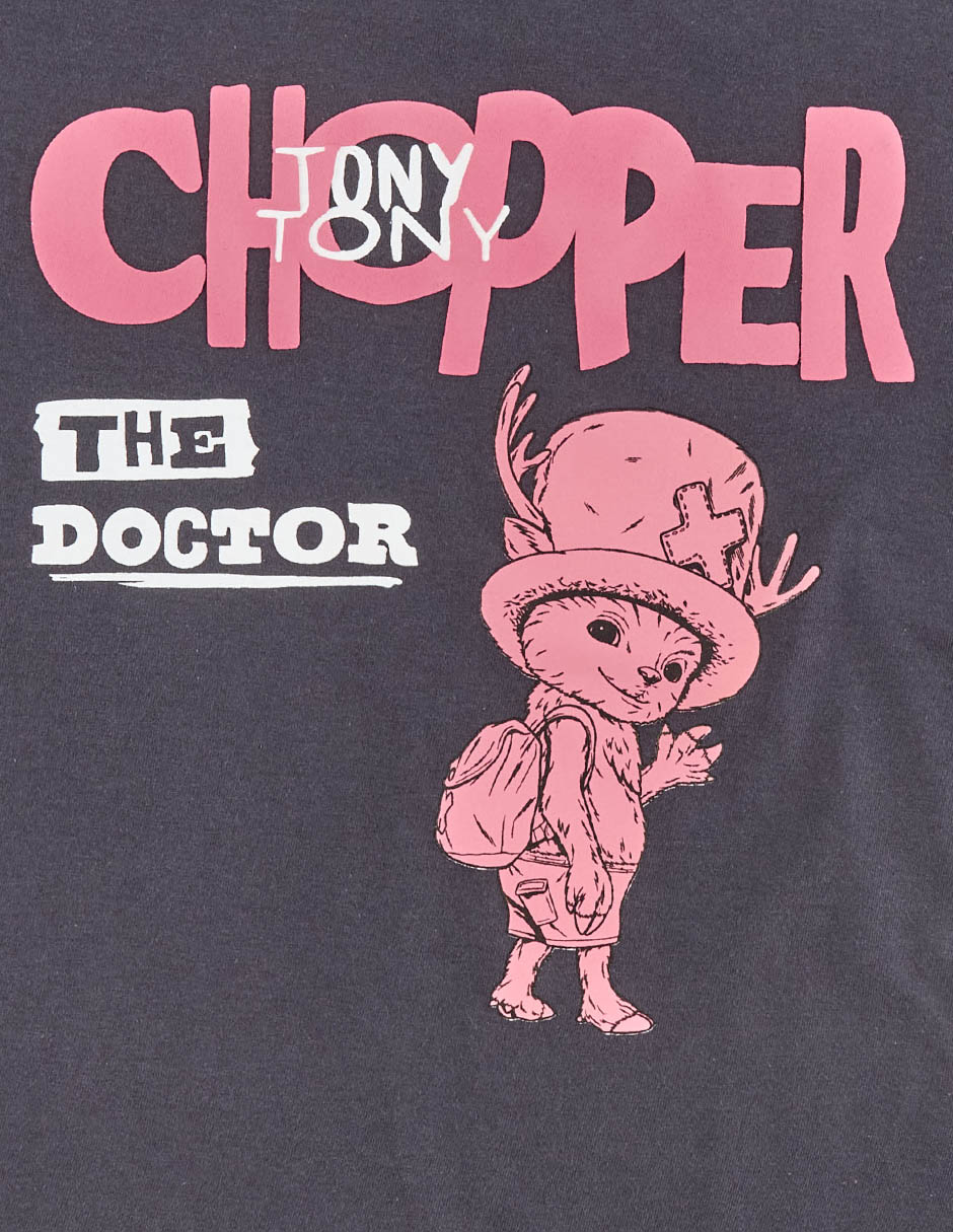 Playera Tee Bar One Piece Tony Tony Chopper cuello redondo para hombre