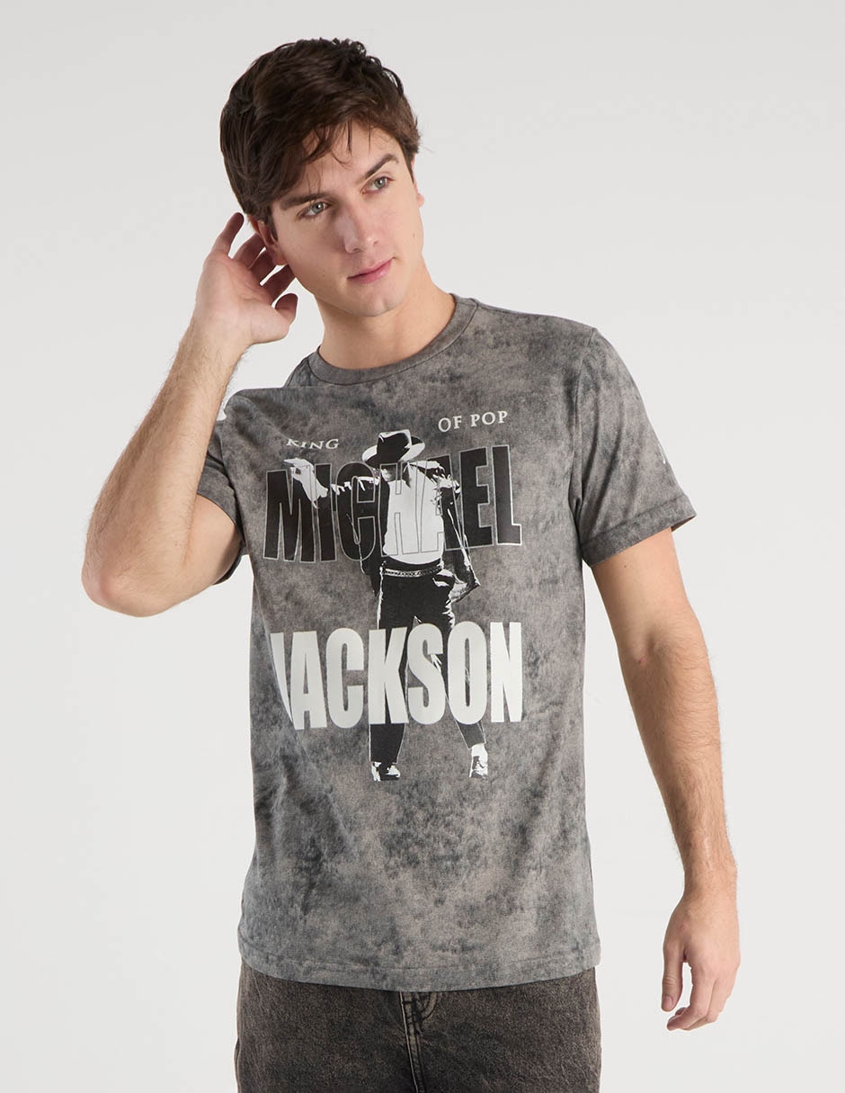 Playera Michael Jackson cuello redondo para hombre