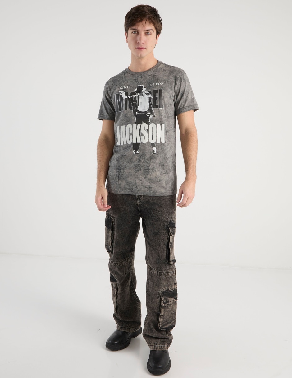 Playera Michael Jackson cuello redondo para hombre