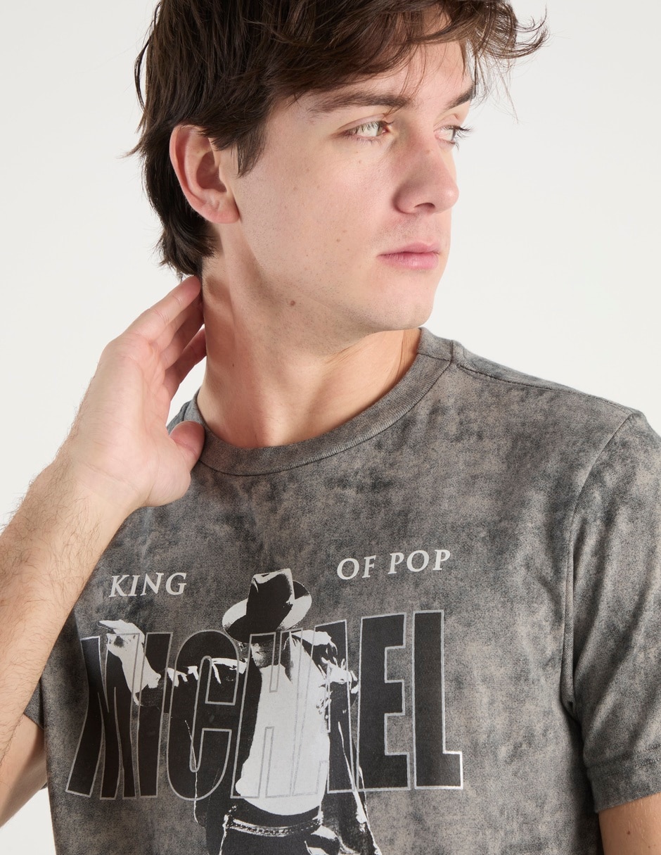 Playera Michael Jackson cuello redondo para hombre