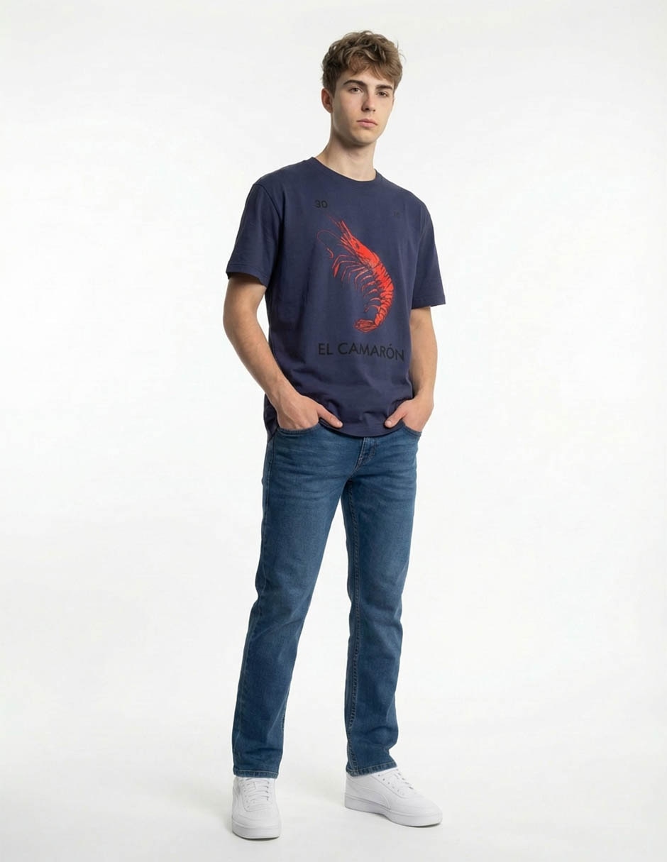 Playera cuello redondo para hombre