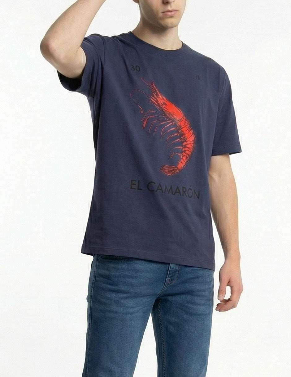 Playera cuello redondo para hombre