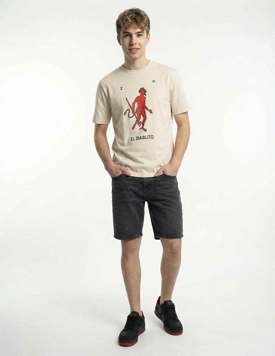 Playera El Diablito cuello redondo para hombre