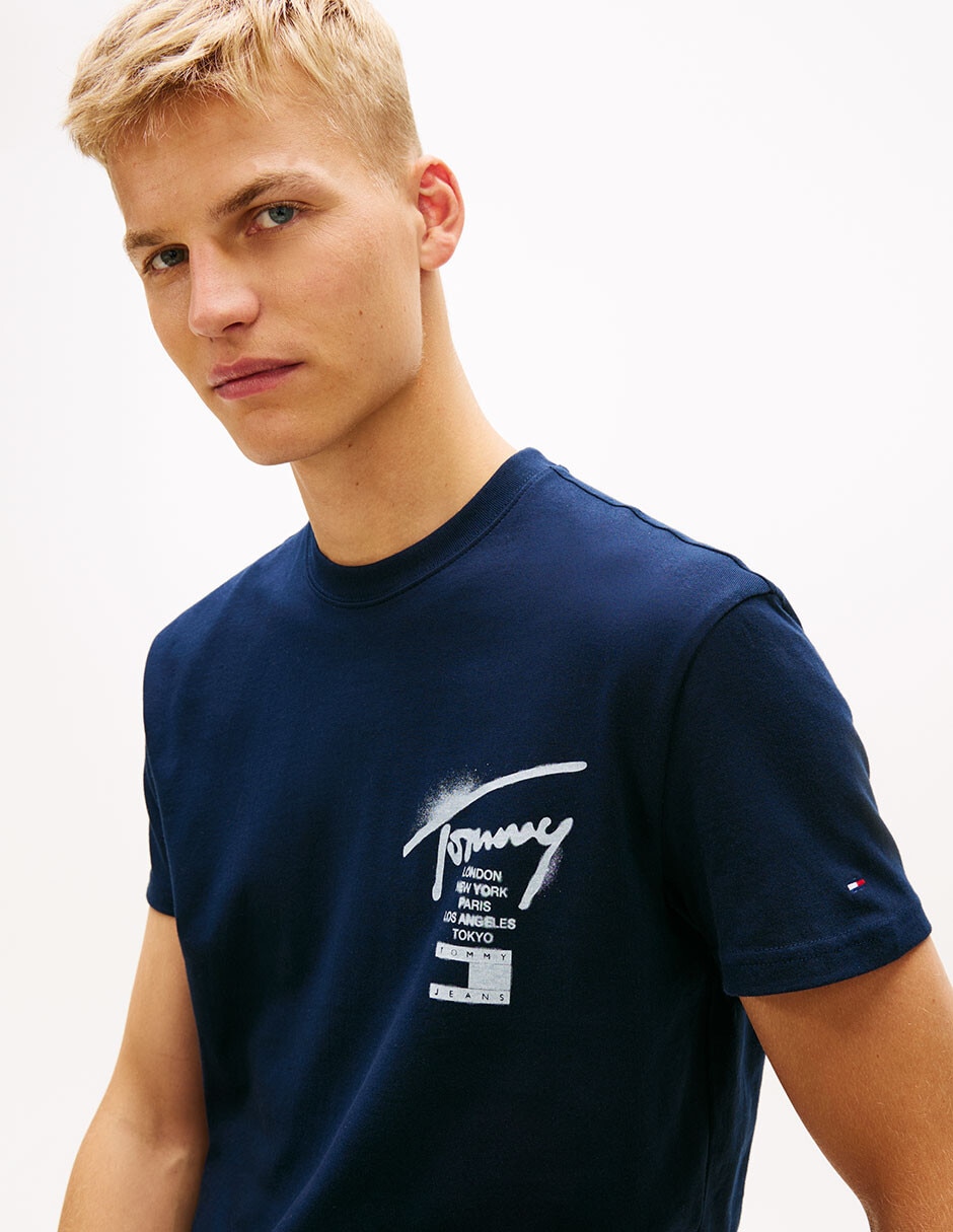 Playera Signature cuello redondo para hombre