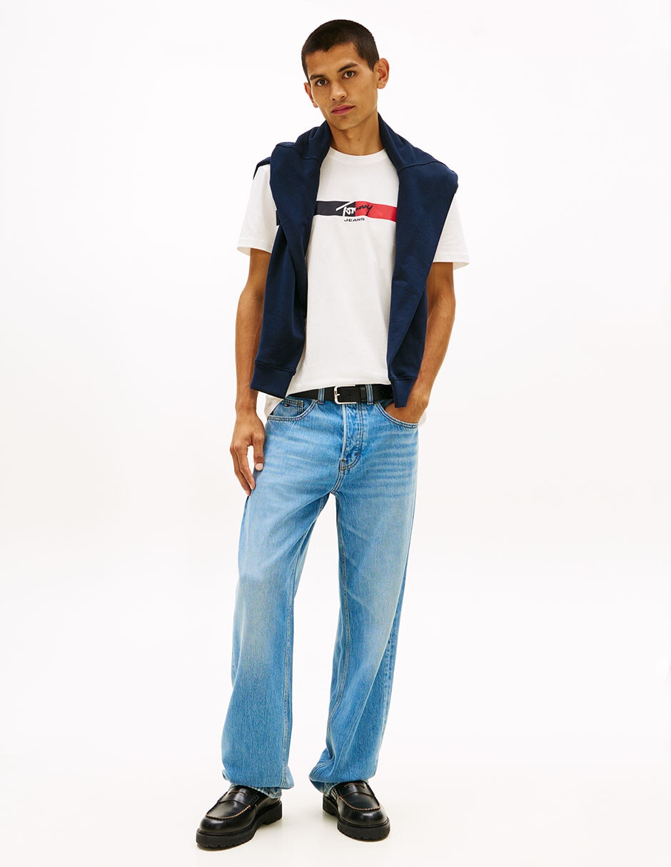 Playera Linear cuello redondo para hombre 3