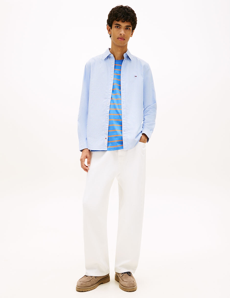 Camisa casual de algodón manga larga para hombre 3