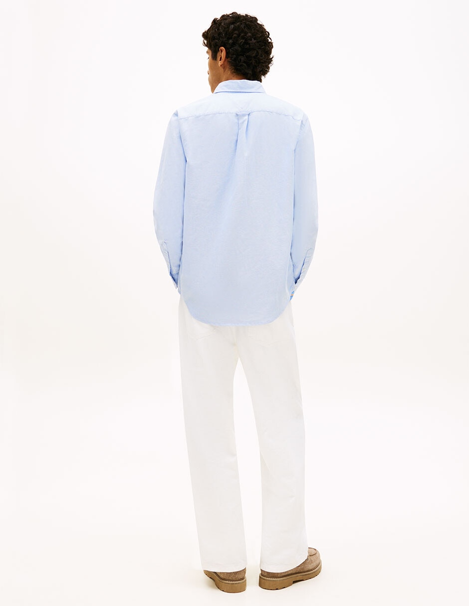 Camisa casual de algodón manga larga para hombre 2