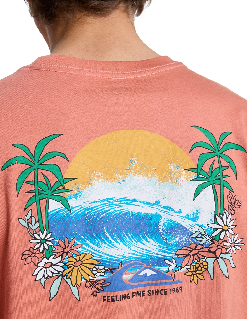 Playera Ev Barrel Paradise manga corta para hombre