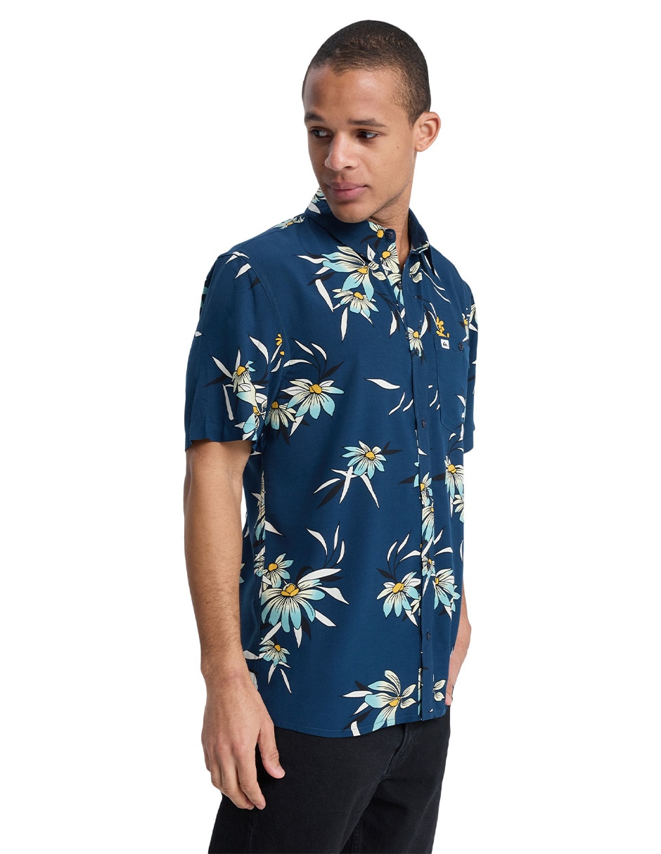 Camisa de algodón manga corta para hombre 5