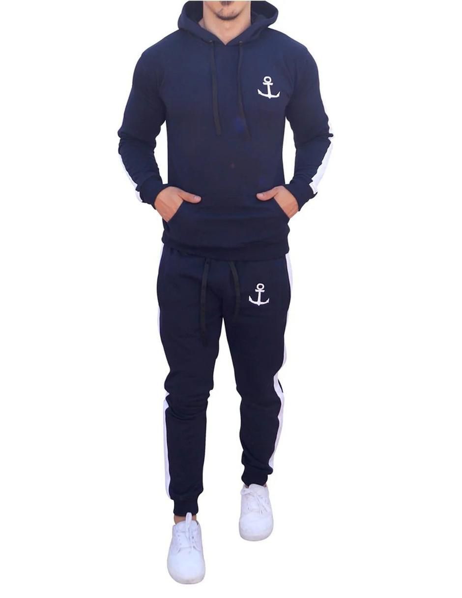 Conjunto deportivo ajustado John Leopard con jareta para hombre